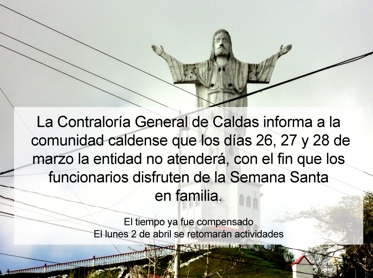 Lee más sobre el artículo En semana no hay atención al público